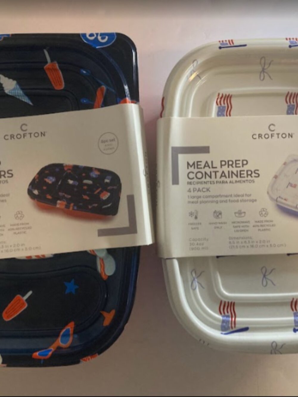 Meal Prep Containers 8 Pc